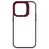 Tel Protect Kitámasztós tok + kamera üveg (lencse) iPhone 14 Pro Max bordó - 3. kép