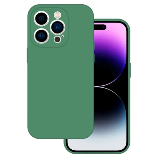 Tel Protect Prémium Szilikon Tok iPhone 14 Pro Max sötétzöld