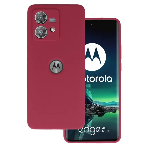 Silicone Lite tok Motorola Edge 40 Neo 5G burgundy