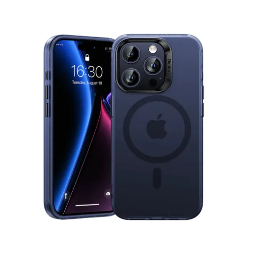 Benks Magnetic Lucid Armor tok iPhone 15 Pro Max-hoz, kék Benks Magnetic Lucid Armor tok iPhone 15 Pro Max-hoz, kék