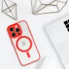 Akril színű Magsafe tok iPhone 11-hez piros - 3. kép