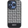 Original Case DKNY keménytok bőr nyomtatott mintával fém logóval MagSafe DKHMP15XPSOSPK iPhone 15 Pro Max fekete tok - 1. kép