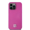 Eredeti DKNY keménytok bőr monogram mintával, fém logóval MagSafe kompatibilis DKHMP15XPSHRPSP iPhone 15 Pro Max rózsaszín tok - 1. kép