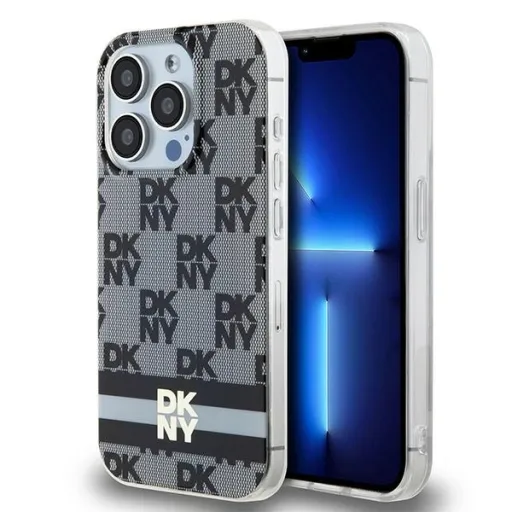 Original Case DKNY keménytok IML Checkered Mono Pattern & Printed Stripes MagSafe DKHMP15XHCPTSK iPhone 15 Pro Max fekete tok Original Case DKNY keménytok IML Checkered Mono Pattern & Printed Stripes MagSafe DKHMP15XHCPTSK iPhone 15 Pro Max fekete tok