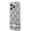 Original Case DKNY hardcase IML Checkered Mono Pattern & Printed Stripes MagSafe DKHMP15XHCPTSE tok iPhone 15 Pro Max-hoz beige - 0. kép