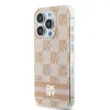 Original Case DKNY keménytok IML Kockás Monó Minta & Nyomott Csíkok MagSafe DKHMP15XHCPTSP iPhone 15 Pro Max rózsaszín tok - 0. kép