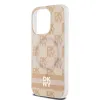 Original Case DKNY keménytok IML Kockás Monó Minta & Nyomott Csíkok MagSafe DKHMP15XHCPTSP iPhone 15 Pro Max rózsaszín tok - 4. kép