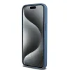 Original Case DKNY keménytok Bőr Monogramm Minta Fém Logó MagSafe DKHMP15XPSHRPSB iPhone 15 Pro Max tok kék - 3. kép
