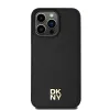 Original Case DKNY hardcase Leather Monogram Pattern Metal Logo MagSafe DKHMP15XPSHRPSK iPhone 15 Pro Max tok fekete - 1. kép