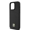 Original Case DKNY hardcase Leather Monogram Pattern Metal Logo MagSafe DKHMP15XPSHRPSK iPhone 15 Pro Max tok fekete - 4. kép