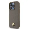 Original Case DKNY hardcase bőr Monogram mintás Fém Logó MagSafe DKHMP15XPSHRPSW tok iPhone 15 Pro Max barna - 0. kép