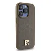 Original Case DKNY hardcase bőr Monogram mintás Fém Logó MagSafe DKHMP15XPSHRPSW tok iPhone 15 Pro Max barna - 2. kép