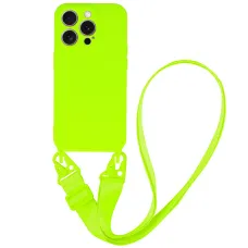 Strap Szilikon Tok iPhone 14 Pro Max design 2 lime tok