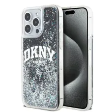 Eredeti DKNY hardcase Liquid Glitter Nagy Logó DKHCP14XLBNAEK iPhone 14 Pro Max fekete tok