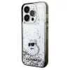 Original Pouch KARL LAGERFELD keménytok Liquid Glitter Choupette KLHCP14XLKCNSK iPhone 14 Pro Max tok átlátszó - 0. kép