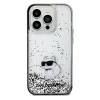 Original Pouch KARL LAGERFELD keménytok Liquid Glitter Choupette KLHCP14XLKCNSK iPhone 14 Pro Max tok átlátszó - 1. kép