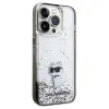 Original Pouch KARL LAGERFELD keménytok Liquid Glitter Choupette KLHCP14XLKCNSK iPhone 14 Pro Max tok átlátszó - 2. kép