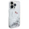 Eredeti HELLO KITTY kemény tok Liquid Glitter Charms Kitty Head HKHCP14XLIKHET iPhone 14 Pro Max ezüst tok - 2. kép