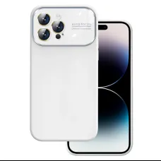 Soft Silicone Lens tok iPhone 14 Pro Max fehér tok