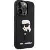 Original Pouch KARL LAGERFELD hardcase Rubber Ikonik 3D KLHCP14L3DRKINK tok for Iphone 14 Pro Black - 2. kép