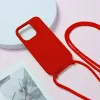 Strap Silicone Case for Iphone 14 Pro design 1 red - 3. kép