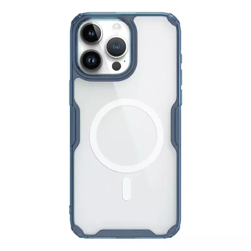 Nillkin Nature Pro Magnetic TPU tok iPhone 14 Pro Max átlátszó-kék