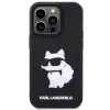 Original Pouch KARL LAGERFELD hardcase Rubber Choupette 3D KLHCP14L3DRKHNK tok iPhone 14 Pro készülékhez fekete - 1. kép