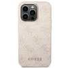 Original Case GUESS Hardcase 4G Metal Gold Logo GUHCP14LG4GFPI for iPhone 14 Pro Pink tok - 1. kép