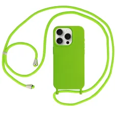 Strap szilikon tok az iPhone 14 Pro-hoz dizájn 1 zöld