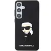 Eredeti Pouch KARL LAGERFELD kemény tok 3D Rubber Ikonik KLHCS24S3DRKINK Samsung Galaxy S24 fekete tok - 1. kép