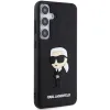 Eredeti Pouch KARL LAGERFELD kemény tok 3D Rubber Ikonik KLHCS24S3DRKINK Samsung Galaxy S24 fekete tok - 2. kép