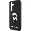 Eredeti Pouch KARL LAGERFELD kemény tok 3D Rubber Ikonik KLHCS24S3DRKINK Samsung Galaxy S24 fekete tok - 4. kép