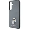 Eredeti Pouch KARL LAGERFELD keménytok Saffiano Karl & Choupette Metal Pin KLHCS24SPSAKCMPG Samsung Galaxy S24 szürke tok - 4. kép