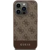 Eredeti GUESS kemény tok 4G Stripe Kollekció GUHCP15LG4GLBR tok iPhone 15 Pro barna - 1. kép