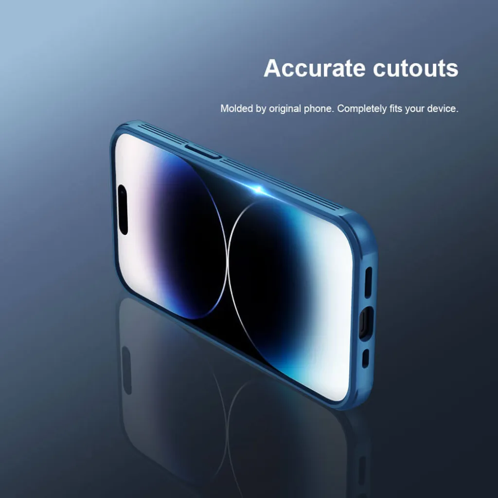 Nillkin CamShield Pro PC+TPU tok iPhone 14 Pro kék - 8