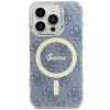 Original Case GUESS hardcase IML 4G MagSafe GUHMP15XH4STB for iPhone 15 Pro Max blue tok - 1. kép