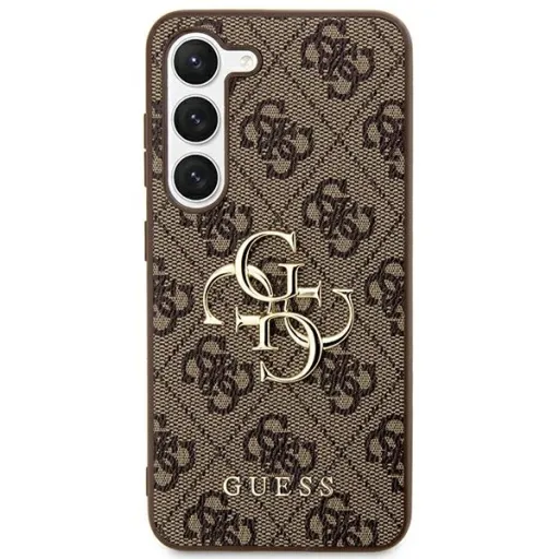 Original Case GUESS - keménytok 4G Big Metal Logo GUHCS24S4GMGBR Samsung Galaxy S24-hez barna tok