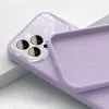 Soft Silicone Lencsevédős tok iPhone 14 Pro-ra világoslila - 0. kép