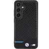 Original Case BMW Leather Carbon BMHCS24S22NBCK tok Samsung Galaxy S24 Black-hoz - 1. kép