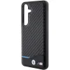 Original Case BMW Leather Carbon BMHCS24S22NBCK tok Samsung Galaxy S24 Black-hoz - 4. kép