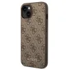 Guess eredeti tok GUESS Hardcase 4G fém arany logó GUHCP14SG4GFBR iPhone 14 barna - 0. kép