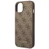 Guess eredeti tok GUESS Hardcase 4G fém arany logó GUHCP14SG4GFBR iPhone 14 barna - 4. kép