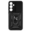Slide Camera Armor tok Samsung Galaxy S24-hez, fekete - 0. kép