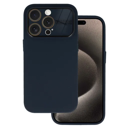 Tel Protect Lichi Soft Case tok iPhone 14 Pro Max sötétkék