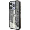 Original Case GUESS Liquid Glitter Gold Stripes GUHCP15LLFCSEGK iPhone 15 Pro tok fekete - 0. kép