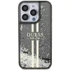 Original Case GUESS Liquid Glitter Gold Stripes GUHCP15LLFCSEGK iPhone 15 Pro tok fekete - 1. kép