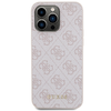 Original Case GUESS Hardcase 4G Metal Gold Logo GUHCP15XG4GFPI tok iPhone 15 Pro Max-hoz Pink - 1. kép