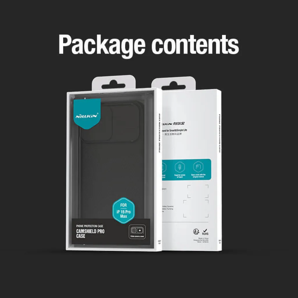 Nillkin CamShield Pro PC+TPU tok iPhone 15 Pro lila - 12