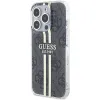 Original Case GUESS IML 4G Gold Stripe GUHCP15XH4PSEGK tok iPhone 15 Pro Max fekete - 0. kép