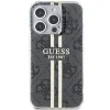 Original Case GUESS IML 4G Gold Stripe GUHCP15XH4PSEGK tok iPhone 15 Pro Max fekete - 1. kép